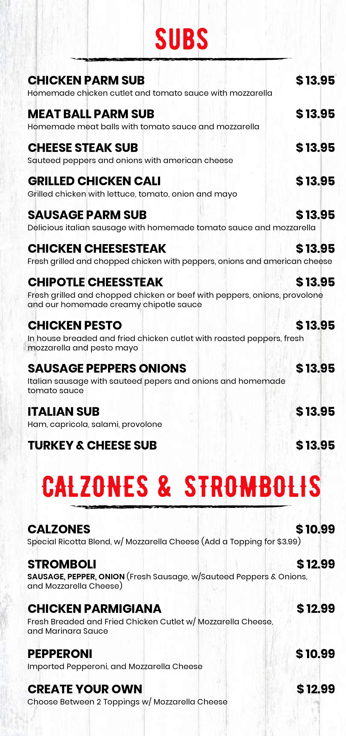 Menu Dough Boyz Pizzeria Where Flavor Meets Tradition in Oviedo